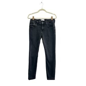 Zara Women's Jeans Size 12 Black Skinny Midrise 28” Inseam #3551